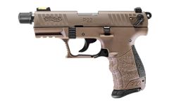 Walther P22 Q Tactical .22 Long Rifle 10+1 3.42" Pistol in Flat Dark Earth - 5120753