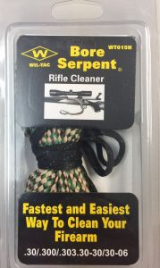 Wil-Tac Bore Serpent .308/.30/.300/.303/.30-30/30-06 Quick Cleaning Bore Serpent with Brass Weight WT015H