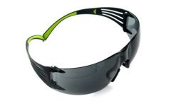 3M Peltor SF400PG8 Sport SecureFit 400 Shooting/Sporting Glasses Black/Green Frame Gray Polycarbonate Lens 1 Pair