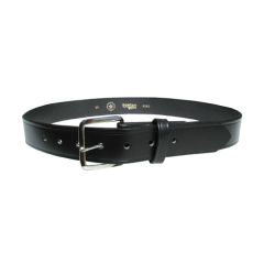 Boston Leather Off Duty Garrison Belt in Black Plain - 42