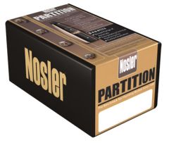 Nosler Bullets .264 Caliber Partition Spitzer 125 Grain 50 Round Box 16320