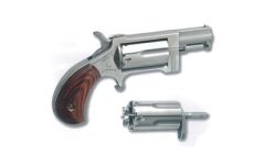 North American Arms Mini-Revolver .22 Long Rifle/.22 Winchester Magnum 5-Shot 1" Revolver in Stainless - NAA-SWC