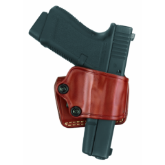 Yaqui Slide Holster  Yaqui Slide Holster Chestnut Brown Finish Fits most 1911-type pistols with 3 to 5 bbl incl. COLT Defender, Officers, Commander, Gold Cup, Govt; KIMBER Compact, Custom, Pro, Ultra, Polymer .45; PARA-ORDNANCE (all); SPRINGFIELD 1911 (al