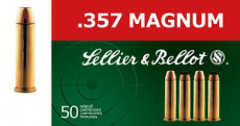 Magtech Ammunition .357 Remington Magnum Lead Flat Nose, 158 Grain (50 Rounds) - AB357L