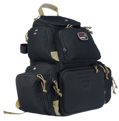 G*outdoors - Inc Handgunner Waterproof Cover Backpack in Tan/Black 600D Polyester - 1711BPBT