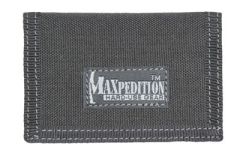 Maxpedition Micro Wallet, Soft, 4.5"x3", Id Window, 2 Internal Card Compartment, 1 External Slip Compartment, Black Finish 0218b