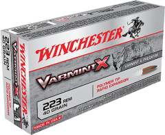 Winchester Super-X .223 Remington/5.56 NATO Varmint, 40 Grain (20 Rounds) - X223P1