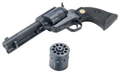 Chiappa 1873 .22 Long Rifle/.22 Winchester Magnum 10-Shot 4.75" Revolver in Black (Army) - CF340155D