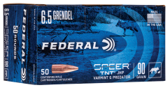 Federal Cartridge American Eagle 6.5 Grendel Jacketed Hollow Point, 90 Grain (50 Rounds) - AE65GDL90VP