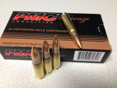 PMC Ammunition Bronze 7.62X39 Full Metal Jacket, 123 Grain (20 Rounds) - 762A
