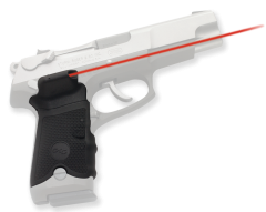 Crimson Trace LG389 Lasergrips Ruger P Mtl Frame Red 633nm .50"@50ft Blk