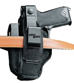 Uncle Mike's Sidekick Ambidextrous-Hand Belt Holster for Small 5/6-Shot Revolvers in Black (2.25") - 70360