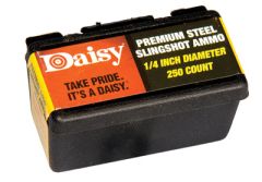 Daisy Slingshot Ammo Black .25" 250 Round Pack 8114