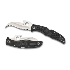 Spyderco Matriarch 2 Manual Folding Knife, 3.57" Hawkbill Blade - C12SBK2W