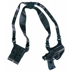 Shoulder Holster    Shoulder Holster Black Finish Fits GLOCK 17, 19, 22, 23, 26, 27, 31, 32, 33, 34, 35 - B804-G17LH