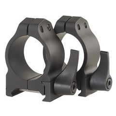 Warne Medium Quick Detach Rings w/Matte Black Finish 201LM