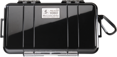 Pelican 1060 Micro Case 8x4x2" Watertight Black/Clear