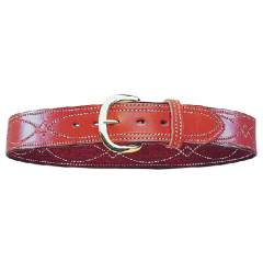 Bianchi B9 Fancy Stitched Belt in Tan - 44