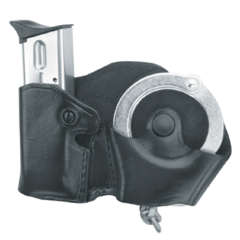 Gould & Goodrich Cuff Case/Magazine Case Combo Magazine/Handcuff Holder in Black - B821-3