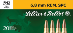 Magtech Ammunition Training 6.8 SPC Full Metal Jacket, 110 Grain (20 Rounds) - SB68C