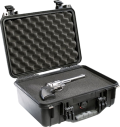 Pelican 1450 Hard Case 16x13x7" Watertight/Dust & Crushproof Black Poly