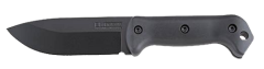Ka-Bar Knives Becker Fixed Knife, 5.25" Drop-point 1095 Carbon Steel Plain Blade (Fiberglass Reinforced Nylon Black Handle) - BK2