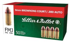 Magtech Ammunition .380 ACP Full Metal Jacket, 92 Grain (50 Rounds) - SB380A