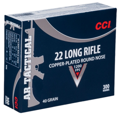 CCI Speer .22 Long Rifle Copper Plated Round Nose, 40 Grain (300 Rounds) - 956