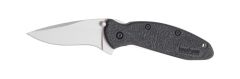 Kershaw Knives Scallion Assisted Folding Knife, 2.4" Clip-point 420Hc/Satin Plain Blade (Black Nylon Handle) - 1620