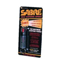 Security Equipment CS Tear Gas/Red Pepper/UV Dye Spray w/Keyring .54 Ounces KR14