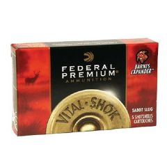 Federal Cartridge Vital-Shok Medium Game .12 Gauge (2.75") Slug (Rifled) Lead (5-Rounds) - PB127RS