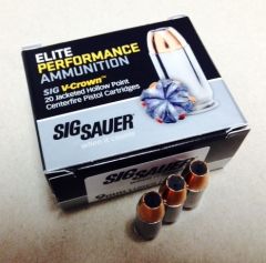 Sig Sauer Elite Performance 9mm Jacketed Hollow Point, 124 Grain (20 Rounds) - E9MMA2