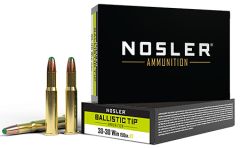 Nosler Bullets Trophy .30-30 Winchester Round Nose Ballistic Tip, 150 Grain (20 Rounds) - 40065