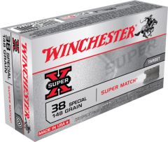 Winchester Super-X .38 Special Lead Wadcutter, 148 Grain (50 Rounds) - X38SMRP