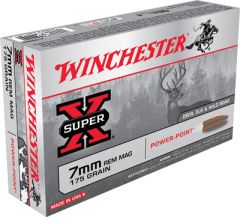 Winchester Super-X 7mm Remington Magnum Power-Point, 175 Grain (20 Rounds) - X7MMR2