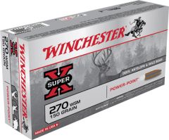 Winchester Super-X .270 Winchester Short Magnum Power-Point, 150 Grain (20 Rounds) - X270WSM