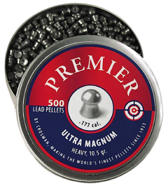 Crosman LUM177 Premier Pellets Heavy Pellets .177 500 Count Silver