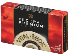 Federal Cartridge Vital-Shok Big Game .300 Winchester Short Magnum Trophy Copper, 180 Grain (20 Rounds) - P300WSMTC1