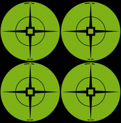 Birchwood Casey 33933 Target Spots 3" Green Crosshair Self-Adhesive 40 Pack