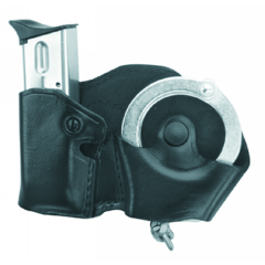 Gould & Goodrich Cuff Case/Magazine Case Combo Magazine/Handcuff Holder in Black - B821-3LH