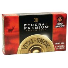 Federal Cartridge Power-Shok Hollow Point .12 Gauge (2.75") Slug (Sabot) Lead (5-Rounds) - F127SS2