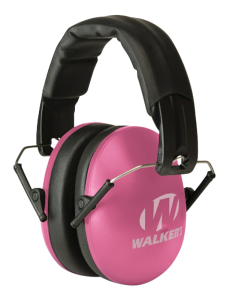 Walkers Game Ear GWPYWFM2PNK Youth & Women Folding Ear Muff 27 dB Pink