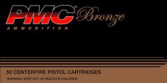 PMC Ammunition Bronze .38 Special Full Metal Jacket, 132 Grain (50 Rounds) - 38G