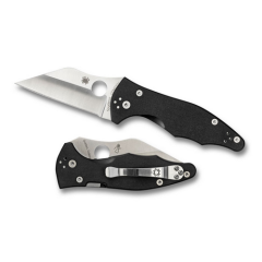 Spyderco Yojimbo 2 Manual Folding Knife, 3.125" wharncliffe Blade - C85GP2