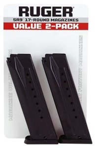 Ruger 9mm 17-Round Metal Magazine for Ruger SR9, 9C & 9E - 90449