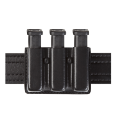 Boston Leather Wide Dress Belt in Black