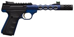 Browning 051562490 Buck Mark Plus Vision 22 LR 5.87" 10+1 Blue Frame, Blue Slide And Blue Vision Barrel, UFX Rubber Overmolded Grip