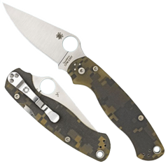 Spyderco C81 Manual Folding Knife, 3.4" Clip-point Cpm-S30V Plain Blade (G10 Digital Camouflage Handle) - C81GPCMO2