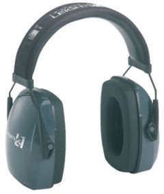 Howard Leight/Sperian Electronic Hearing Protection Earmuffs Black/Blue Finish R01524