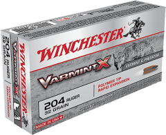 Winchester Super-X .204 Ruger Varmint, 32 Grain (20 Rounds) - X204P